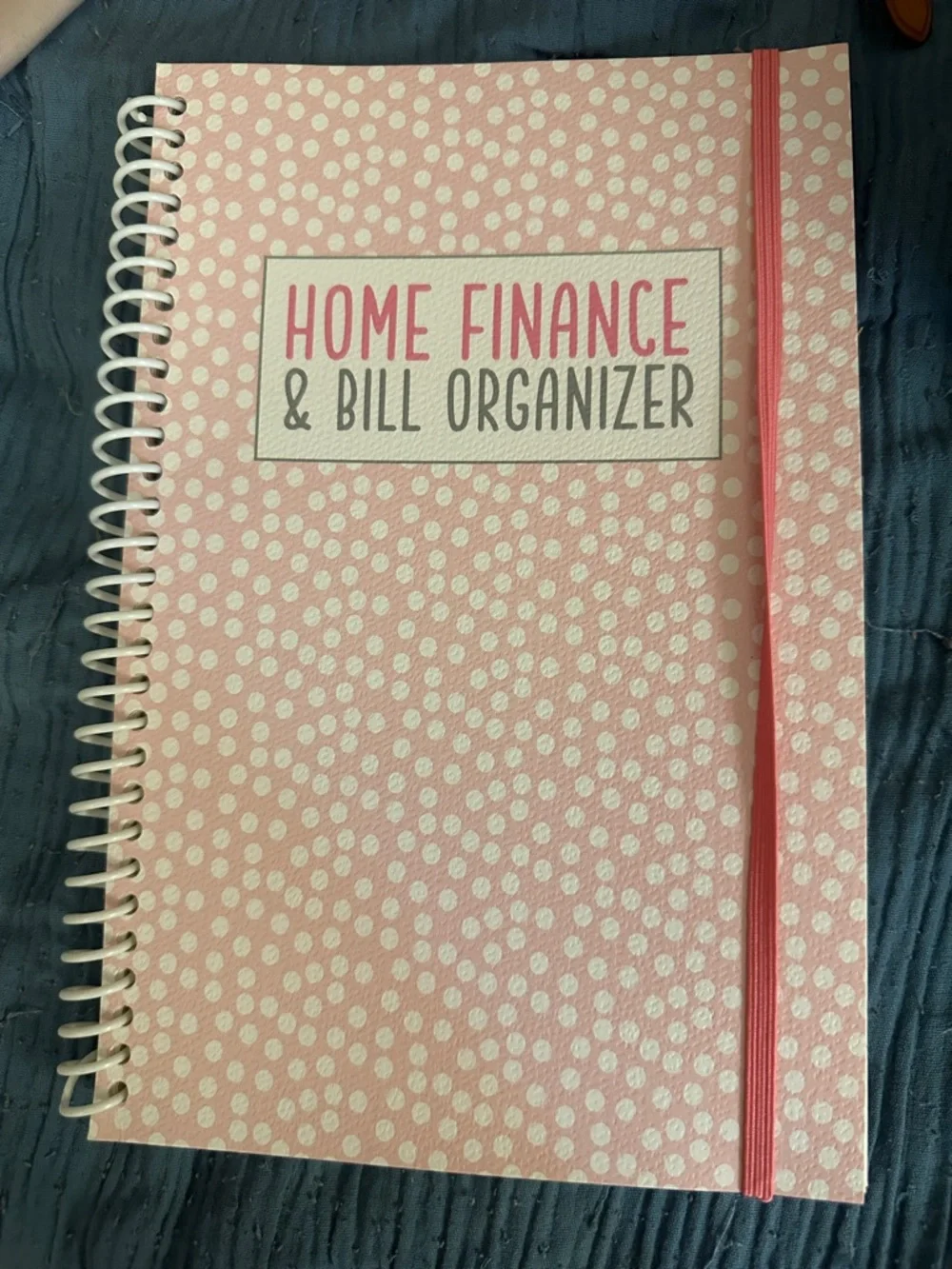 Home Finance & Bill Organizer Notebook - Pink